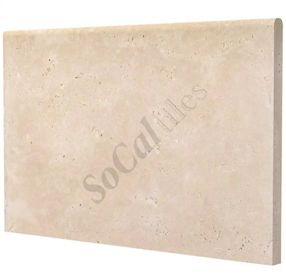 Ivory (Light) Travertine 16’’ X 24’’ Pool Coping 3 cm Tumbled Wall Tile