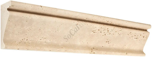 Ivory (Light) Travertine 2-1/2’’ X 12’’ Crown Molding Honed Crown