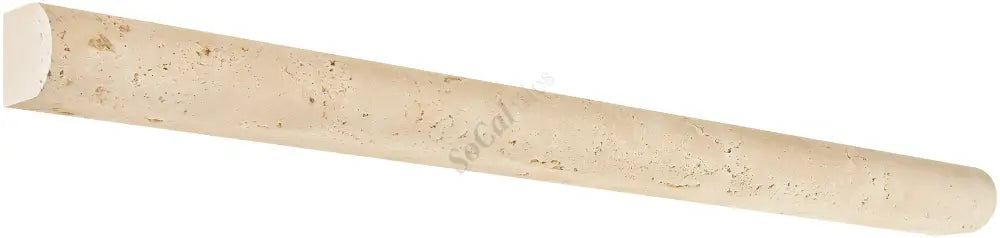Ivory (Light) Travertine 3/4’’ X 12’’ Bullnose Liner Honed Liner
