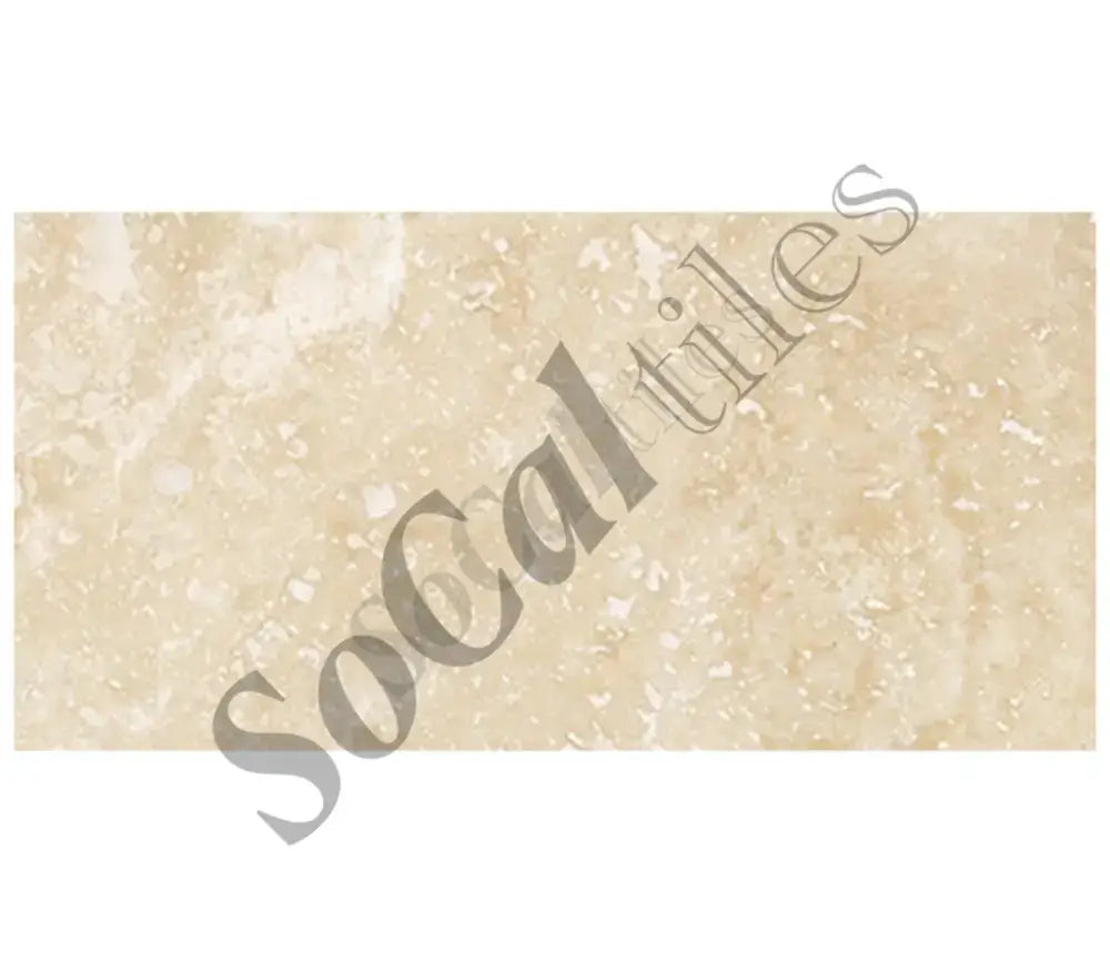 Ivory (Light) Travertine 12’’ X 24’’ Tile - (Cross-cut) Wall Tile