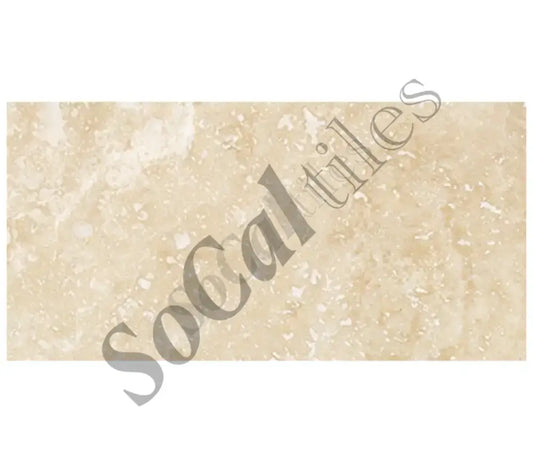 Ivory (Light) Travertine 12’’ X 24’’ Tile - (Cross-cut) Wall Tile