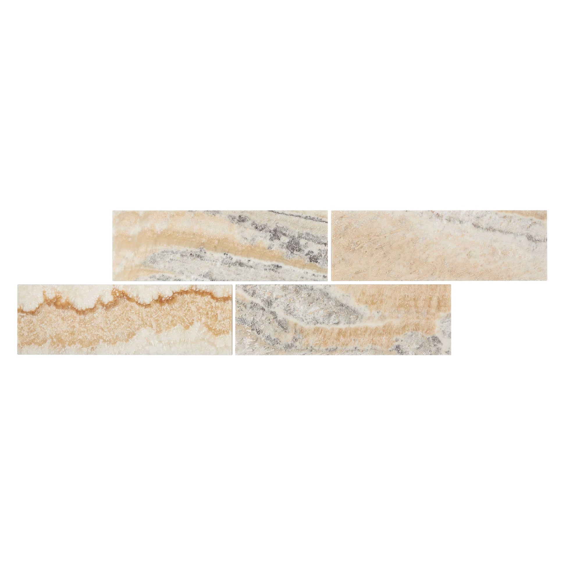 Latravonya Travertine 4’’ X 12’’ Tile Filled & Honed Wall Tile