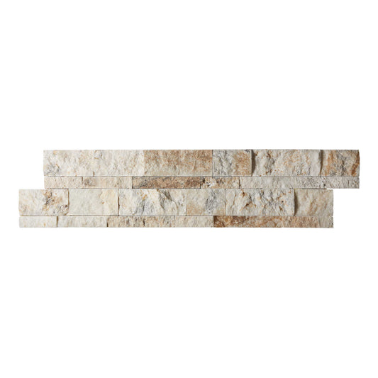Latravonya Travertine Ledger-Panel Split-Faced Wall Tile