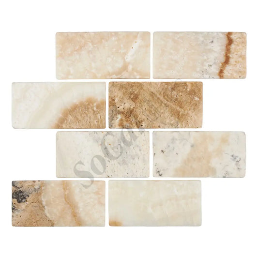 Latravonya Travertine 3’’ X 6’’ Tile Tumbled Wall Tile
