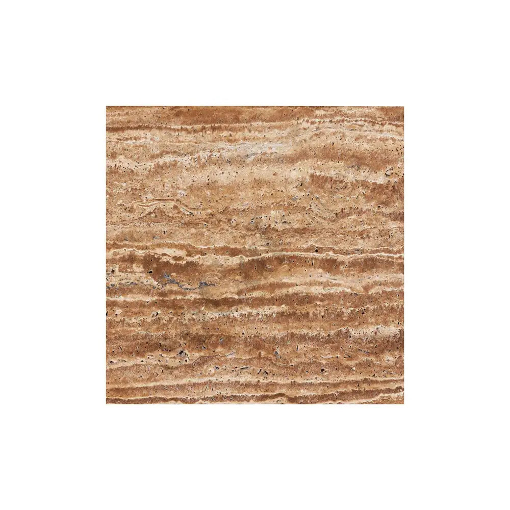 Noce Exotic Travertine Vein-Cut 12’’ X 12’’ Tile Brushed & Unfilled/Filled & Honed/Filled & Polished Brushed & Unfilled