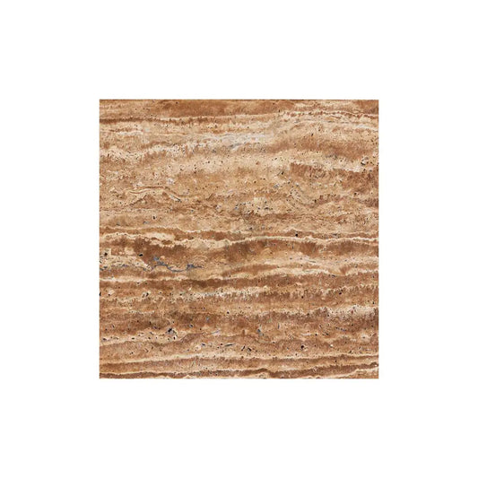 Noce Exotic Travertine Vein-Cut 12’’ X 12’’ Tile Brushed & Unfilled/Filled & Honed/Filled & Polished Brushed & Unfilled