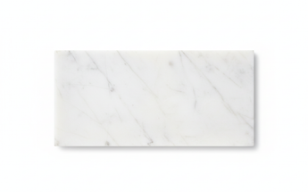 Oriental White Marble Tile, Polished finish - color and finish reference (shown: 3x6)