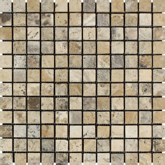 Philadelphia Travertine 1’’ X 1’’ Mosaic Tumbled Wall Tile