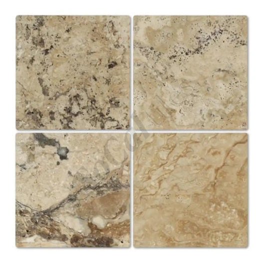 Philadelphia Travertine 12’’ X 12’’ Tile Tumbled/Filled & Honed Wall Tile