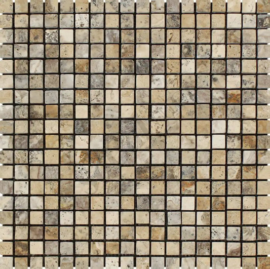 Philadelphia Travertine 5/8’’ X 5/8’’ Mosaic Tumbled Wall Tile