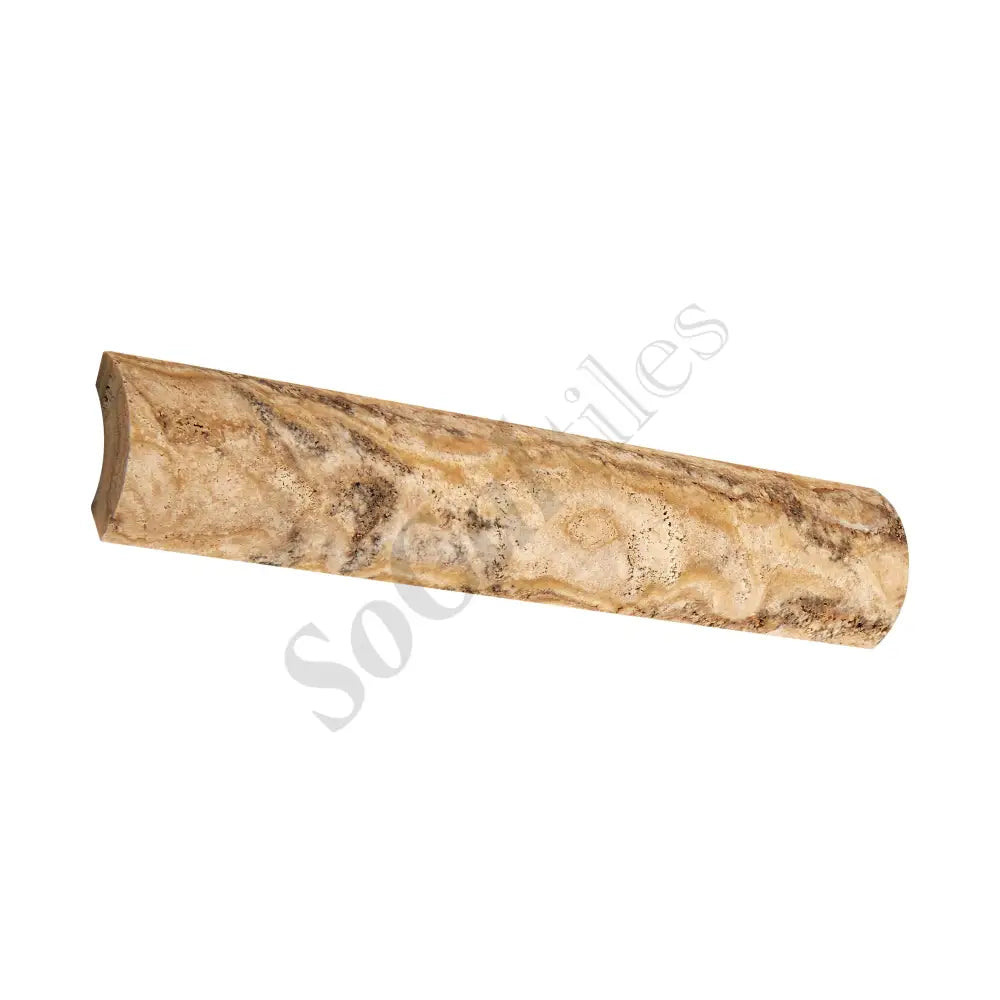 Scabos Travertine 1’’ X 6’’ Quarter-Round Trim Honed Quarter-Round
