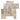 Silver Pewter Blend Travertine OPUS Mini-Pattern Mosaic Interlocking Tumbled Wall Tile