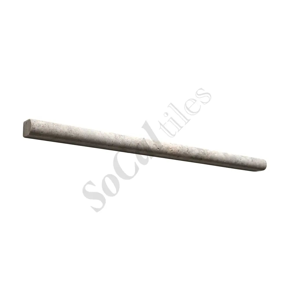 Silver Pewter Blend Travertine 1/2’’ X 12’’ Pencil Liner Honed Liner