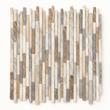 Spanish Mix Marble Mosaic - Bamboo Sticks