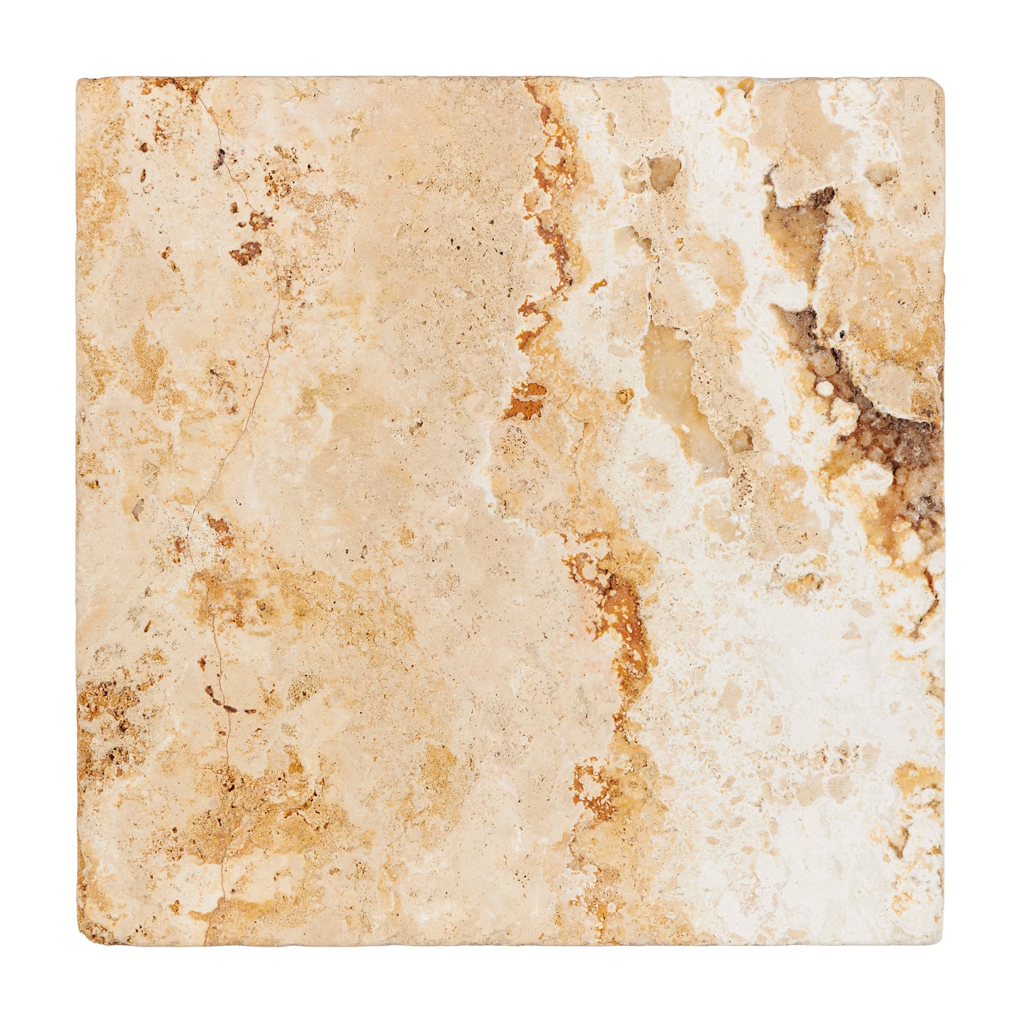 Valencia Travertine 12’’ X 12’’ Tile Tumbled Wall Tile