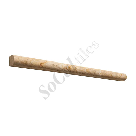 Valencia Travertine 3/4’’ X 12’’ Bullnose Liner Honed Liner
