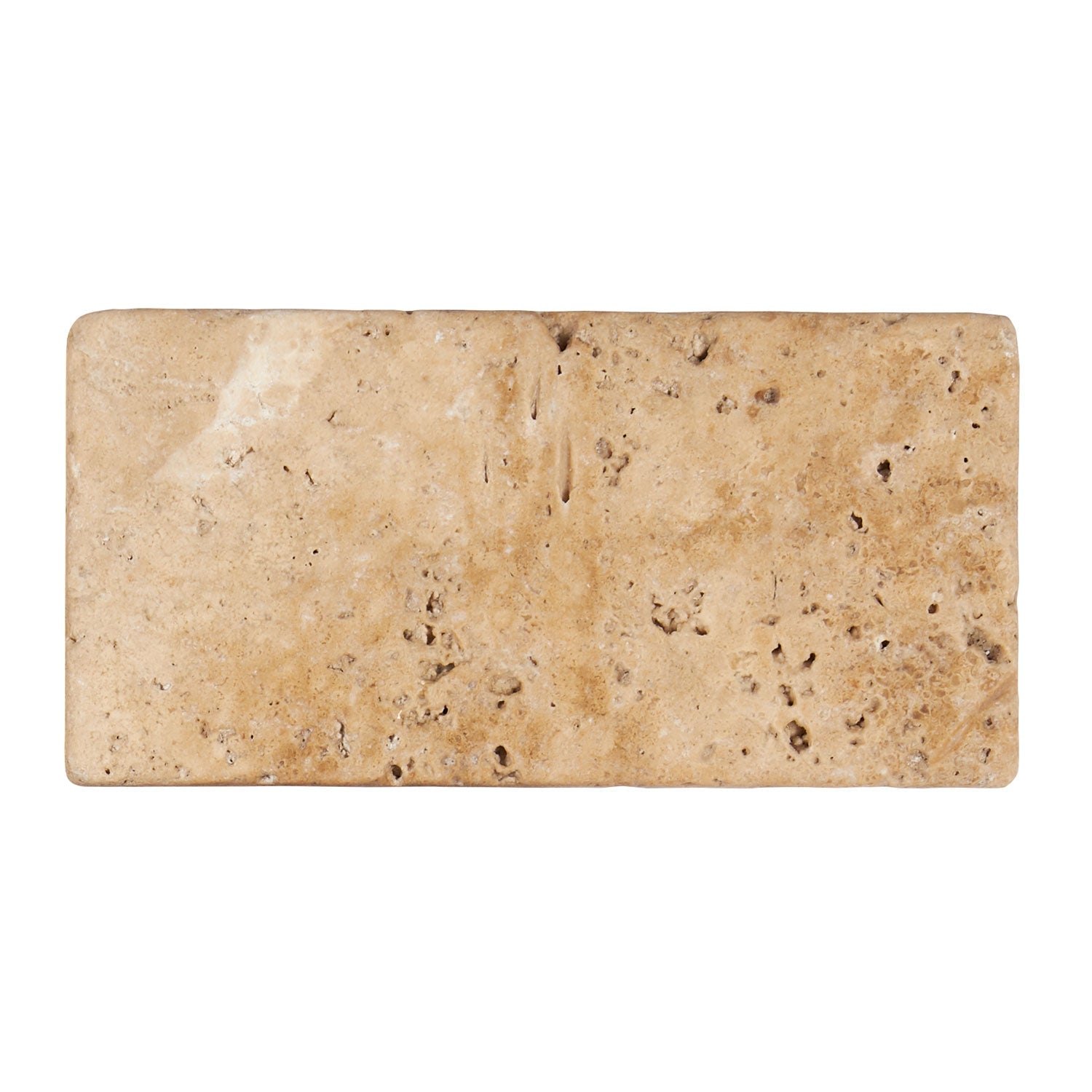Walnut Travertine 3’’ X 6’’ Tile Tumbled Wall Tile