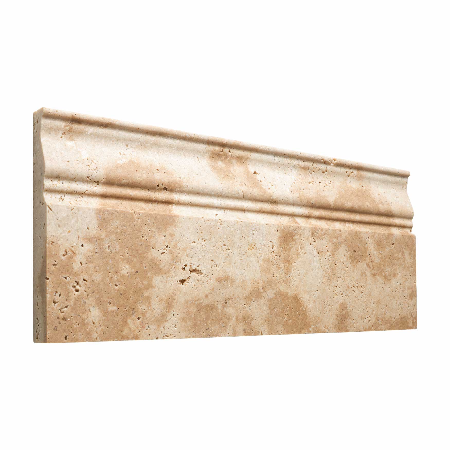 Walnut Travertine 5’’ X 12’’ Baseboard Trim Honed Baseboard