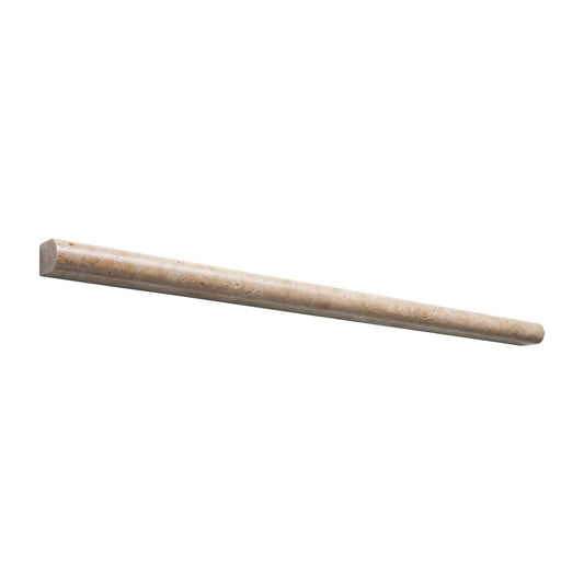 Walnut Travertine 1/2’’ X 12’’ Pencil Liner Honed Liner