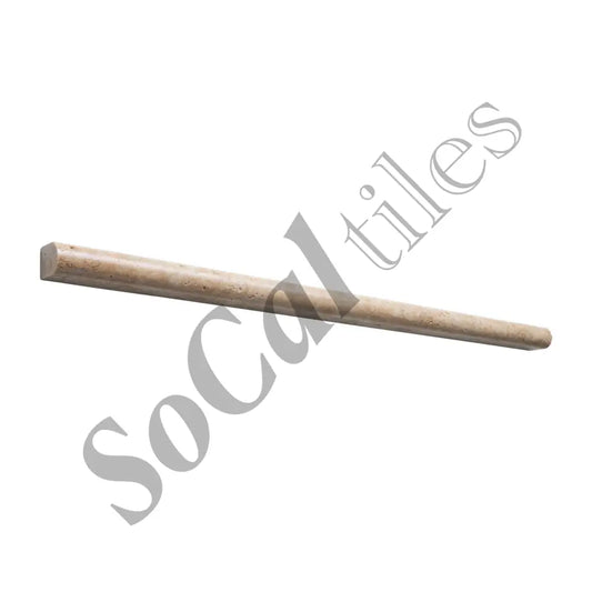 Walnut Travertine 1/2’’ X 12’’ Pencil Liner Honed Liner