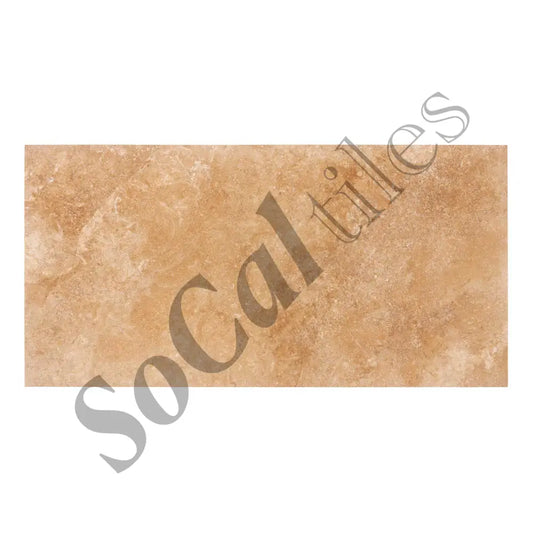 Walnut Travertine 12’’ X 24’’ Tile Filled & Honed Wall Tile