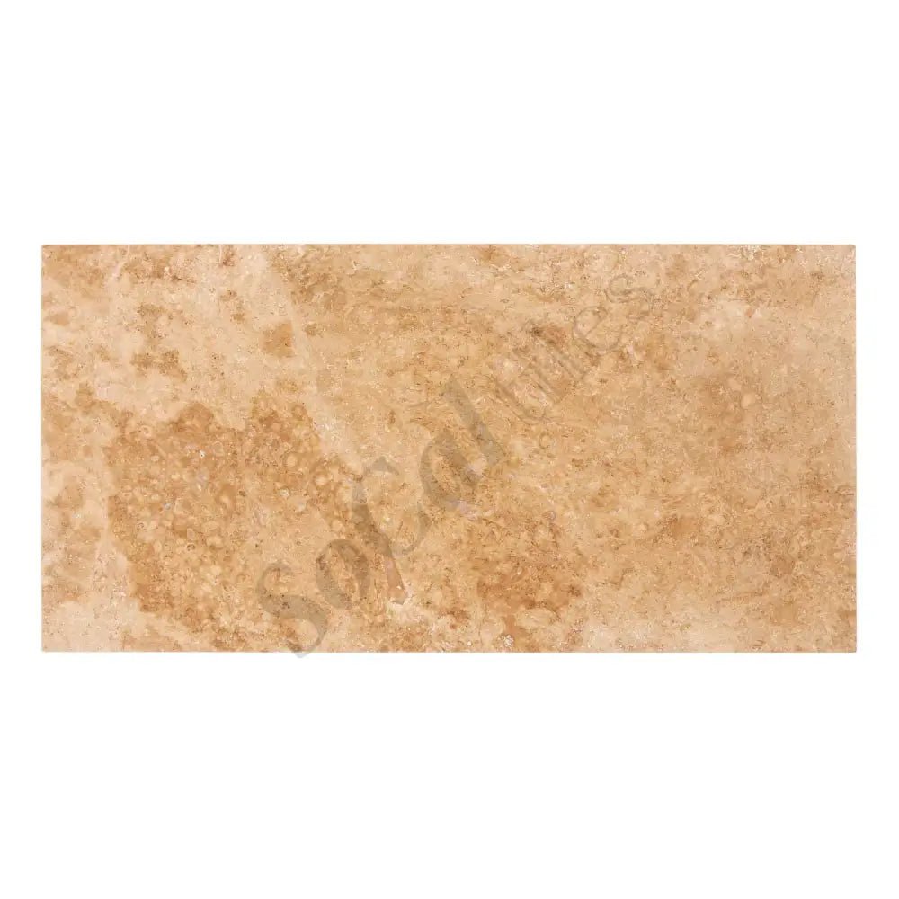 Walnut Travertine 12’’ X 24’’ Tile Filled & Honed Wall Tile