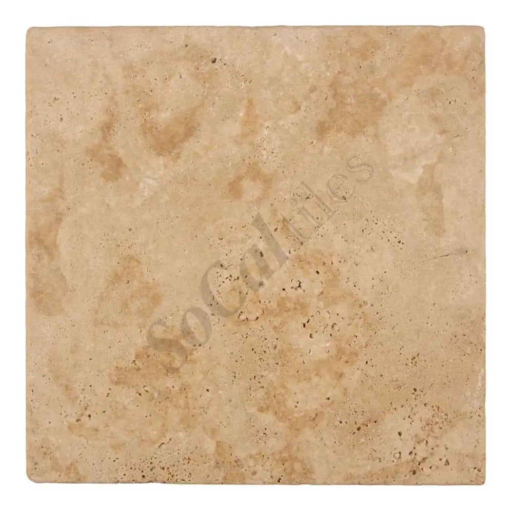 Walnut Travertine 12’’ X 12’’ Tile Tumbled Wall Tile