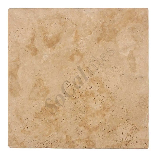 Walnut Travertine 18’’ X 18’’ Tile Tumbled Wall Tile