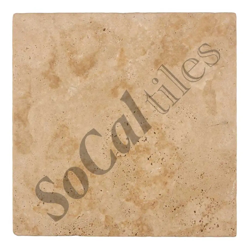 Walnut Travertine 18’’ X 18’’ Tile Tumbled Wall Tile