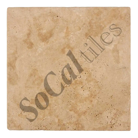 Walnut Travertine 18’’ X 18’’ Tile Tumbled Wall Tile