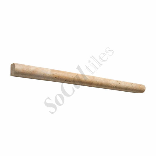 Walnut Travertine 3/4’’ X 12’’ Bullnose Liner Honed Liner