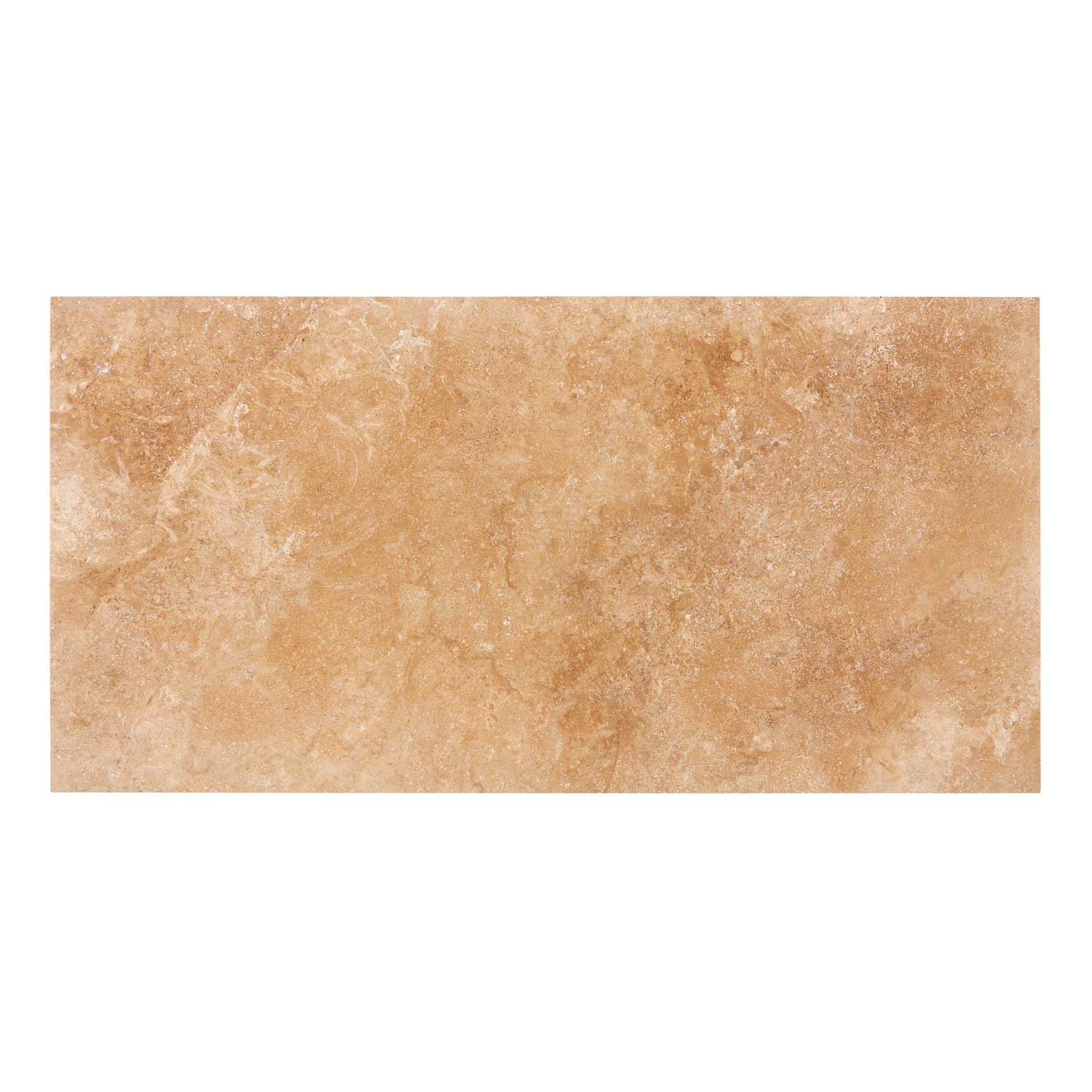 Walnut Travertine 12’’ X 24’’ Tile Filled & Honed Wall Tile