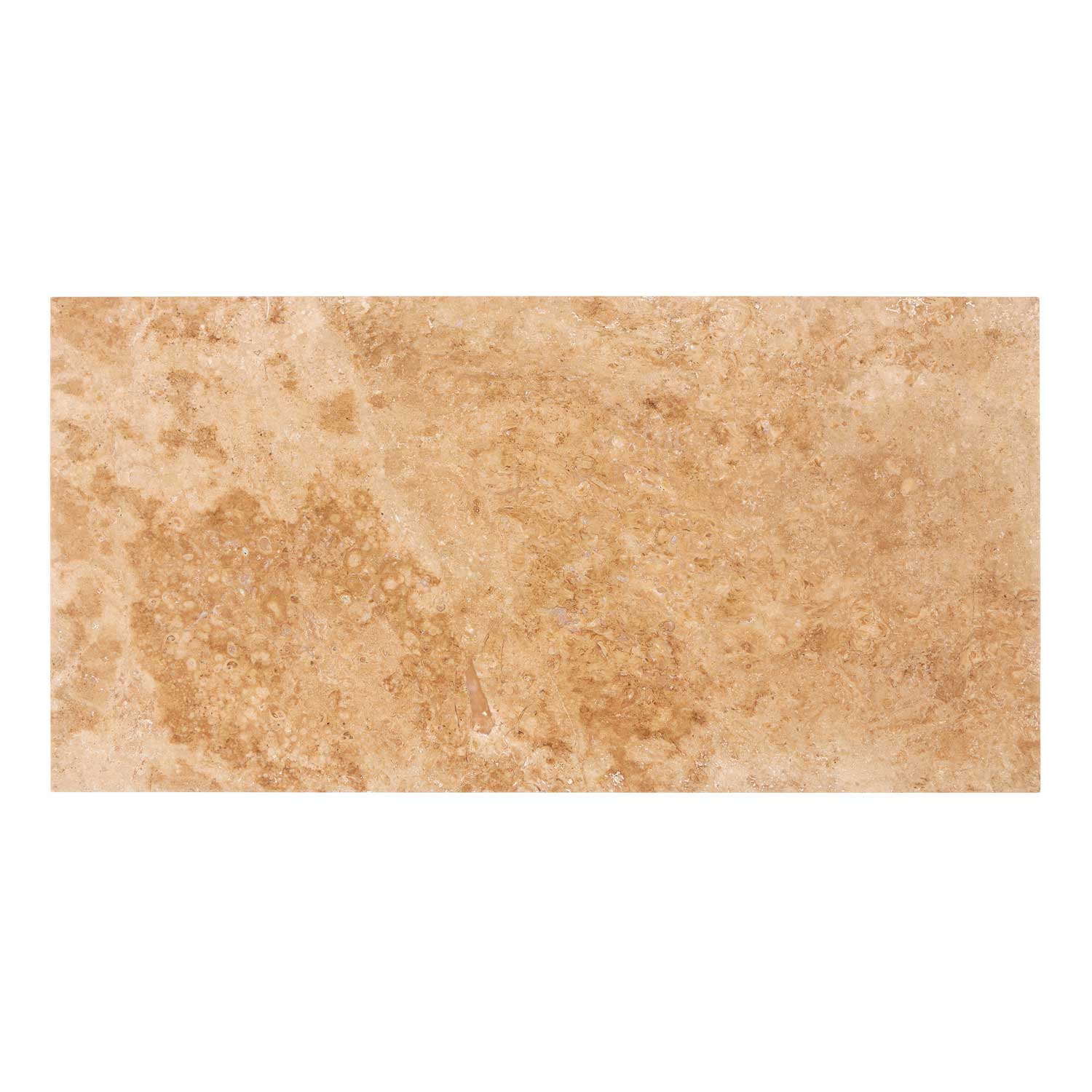 Walnut Travertine 12’’ X 24’’ Tile Filled & Honed Wall Tile