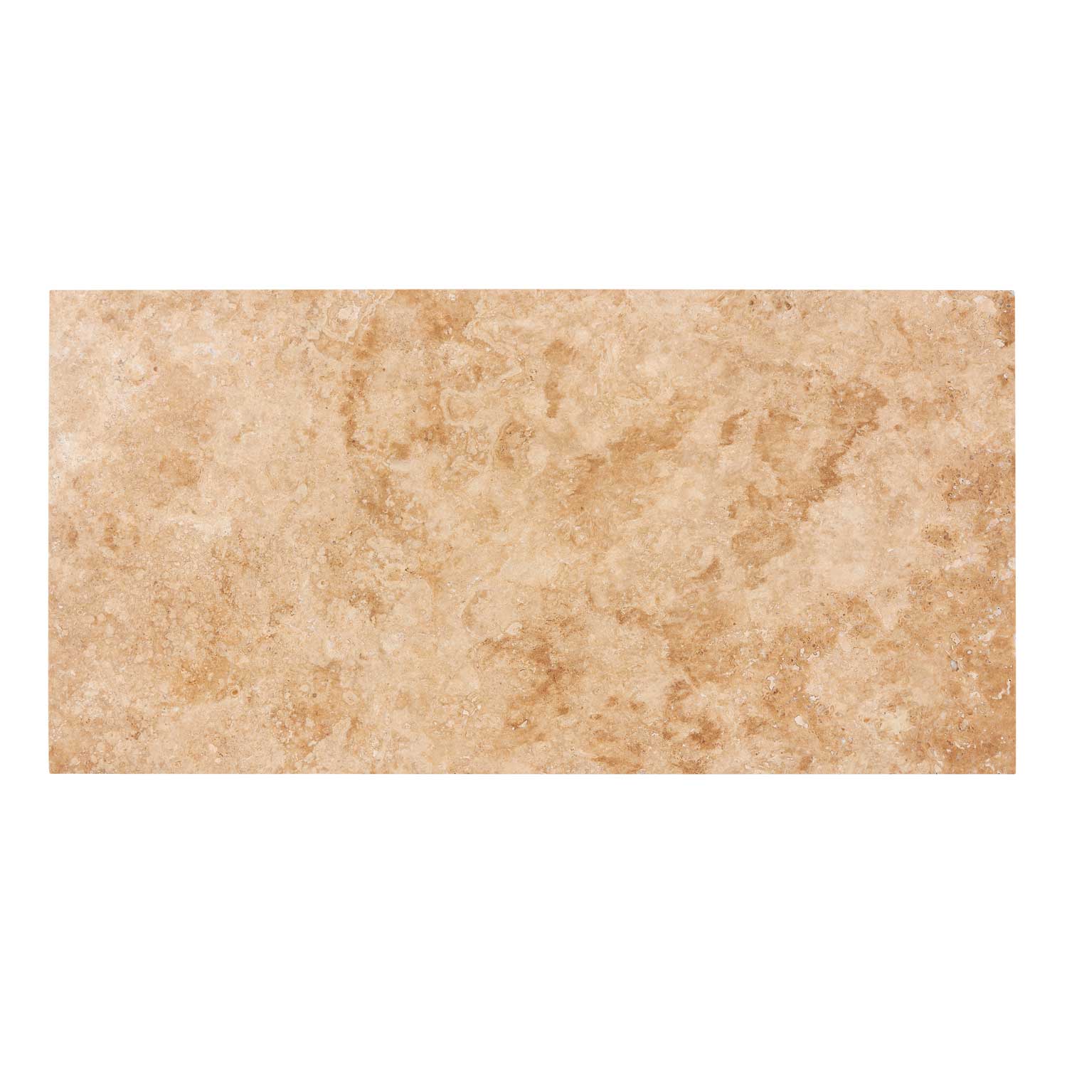 Walnut Travertine 12’’ X 24’’ Tile Filled & Honed Wall Tile