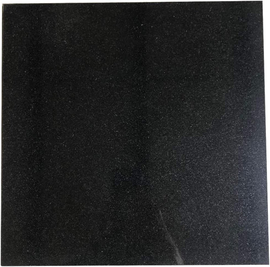 Absolute Black Granite 12" X 12" Tile Micro-Beveled Polished