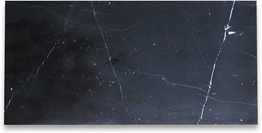 Absolute Black Granite 12" X 24" Tile Micro-Beveled Polished