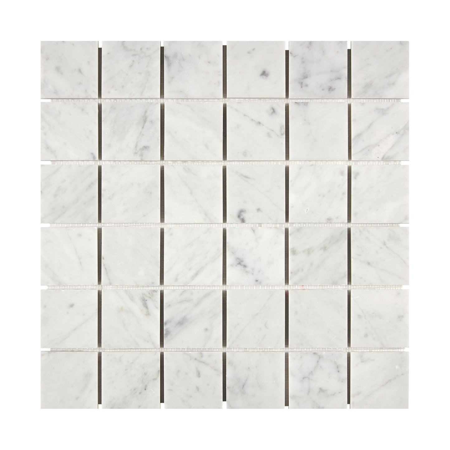 Bianco Carrara White Marble 2" X 2" Mosaic