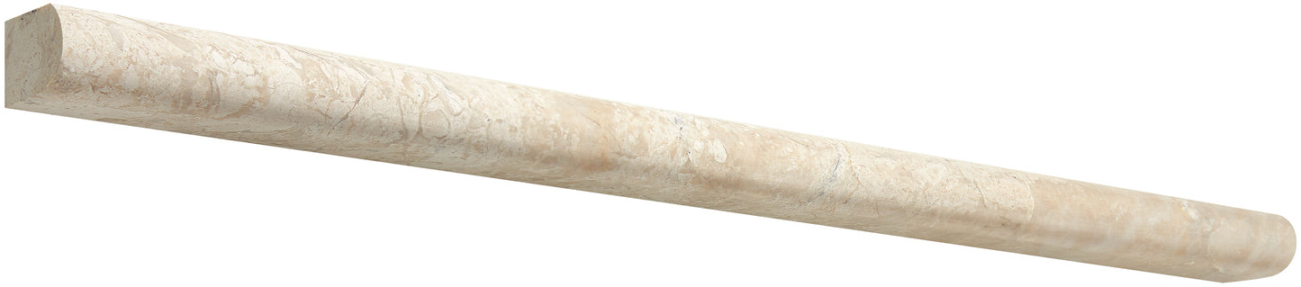Diano Royal (Queen Beige) Marble 1/2" X 12" Pencil Liner Polished/Honed