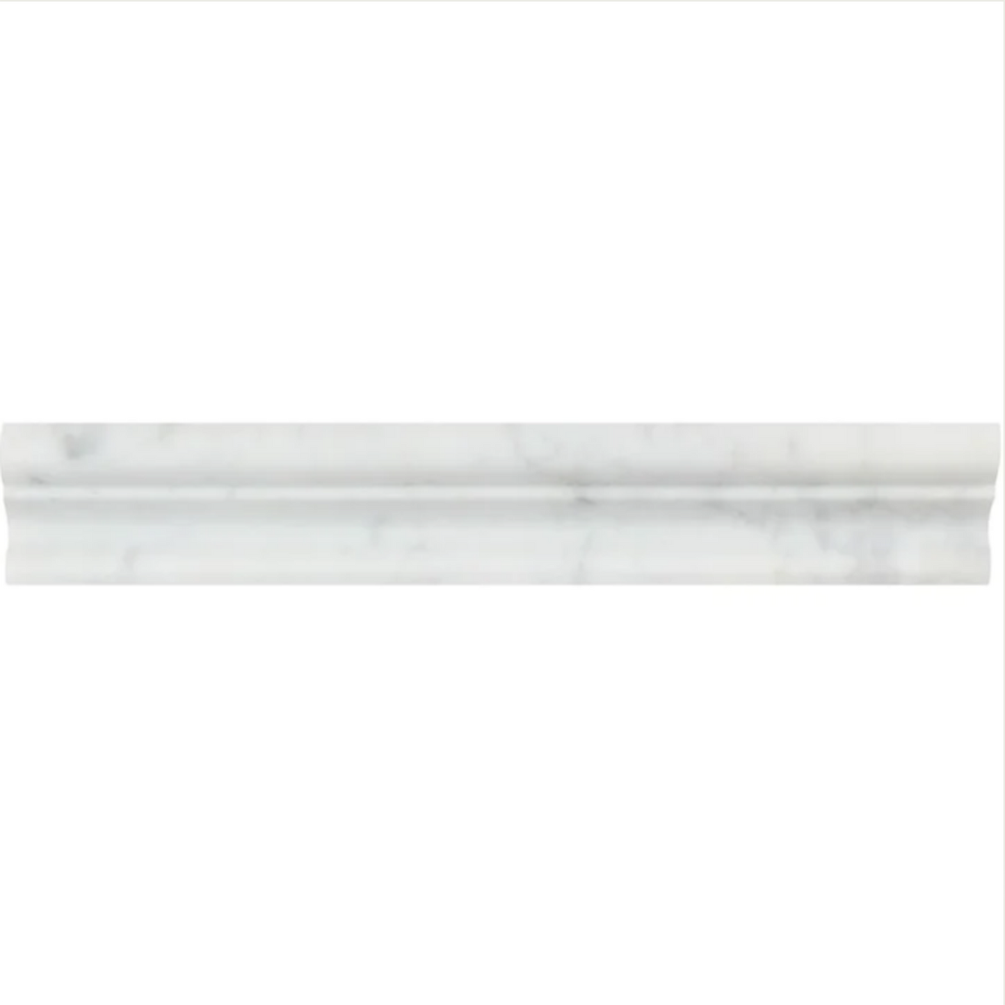 Bianco Carrara White Marble 2" X 12" Crown Molding