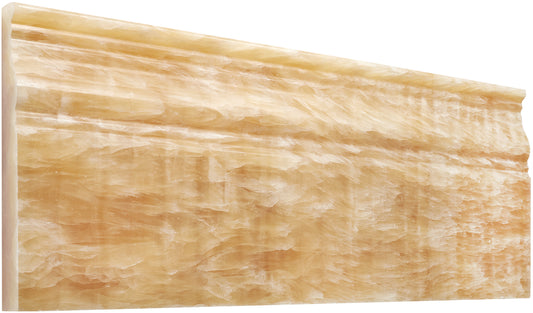 Giallo Crystal Honey Onyx 4-3/4" X 12" Baseboard Trim Polished