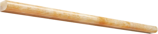 Giallo Crystal Honey Onyx 1/2" X 12" Pencil Liner Polished