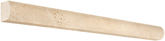 Ivory (Light) Travertine 1" X 12" Dome Liner Honed