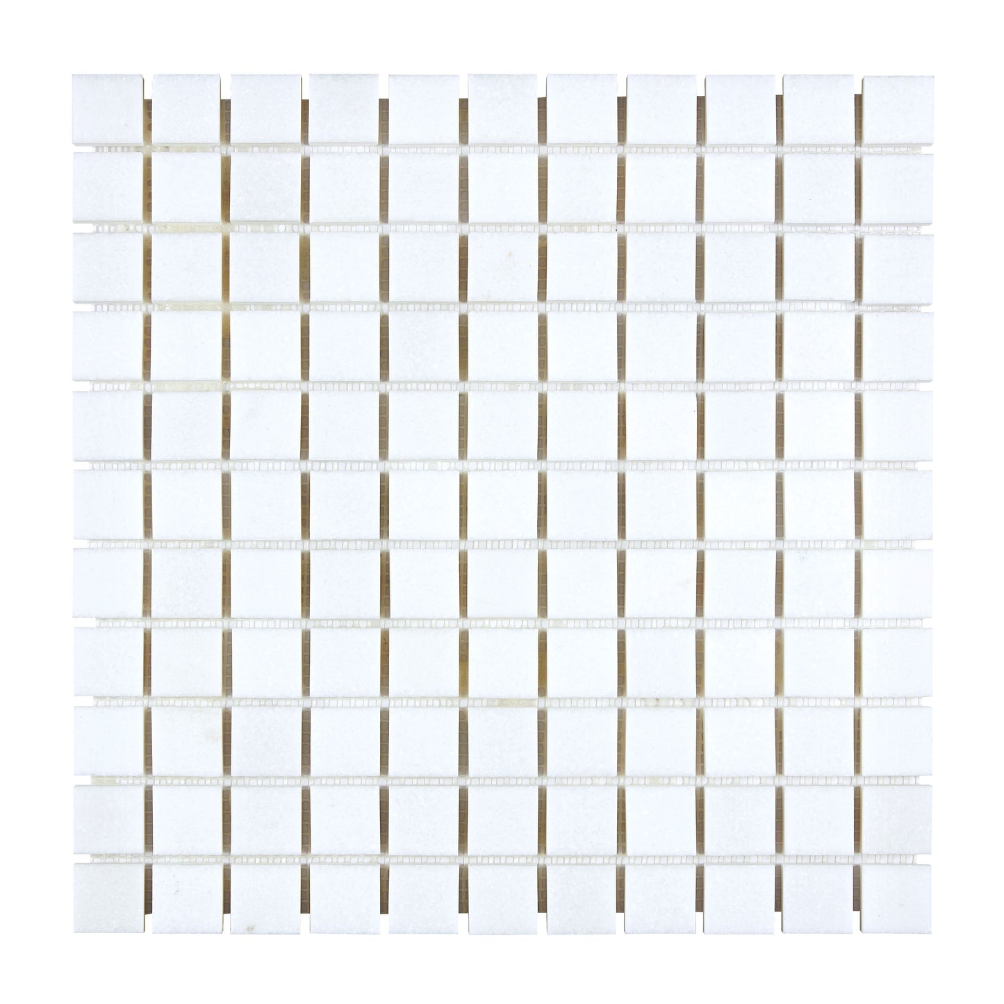 Thassos White Marble 1" X 1" Mosaic Polished/Honed